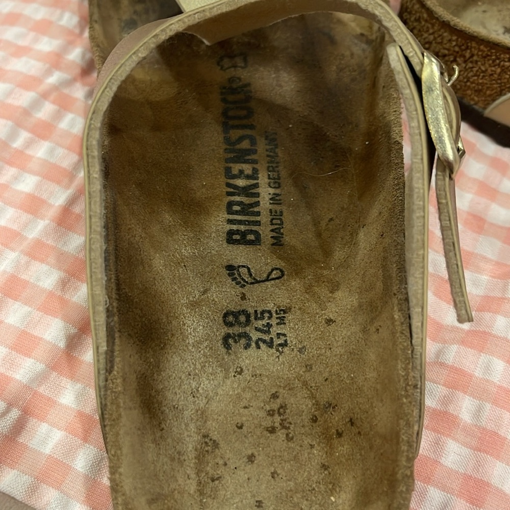 Birkenstocks Gizeh Birko flor Gold SZ 38 - Picture 4 of 7